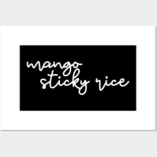 mango sticky rice - white Posters and Art